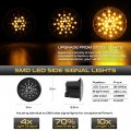 Amber Full Led Side Indicator Lights For 2009 2020 Nissan 370z Z34 Fairlady Z Chrome Housing Clear Lens Front Turn Signal