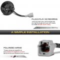 Vipmotoz Amber Full Led Side Indicator Light For 2009-2020 Compatible With Nissan Z34 370z Fairlady Z Chrome Housing Clear Lens