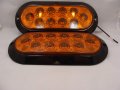 6 In Surface Mount Led Tail Lights Amber Lens Stop Turn 2 Pack Super Bright Easy Install No Cutting Gcd-r-a-b 