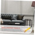 Jojofuny Wallpaper Flat Pressing Wheel Quilling Tool Wood Roofing Seam Roller Vinyl Quilting Rug