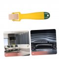 Jojofuny Wallpaper Flat Pressing Wheel Quilling Tool Wood Roofing Seam Roller Vinyl Quilting Rug