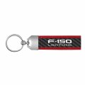 Ipick Image Made For Ford F-150 Lightning Real Carbon Fiber Strap Key Chain With Red Edge