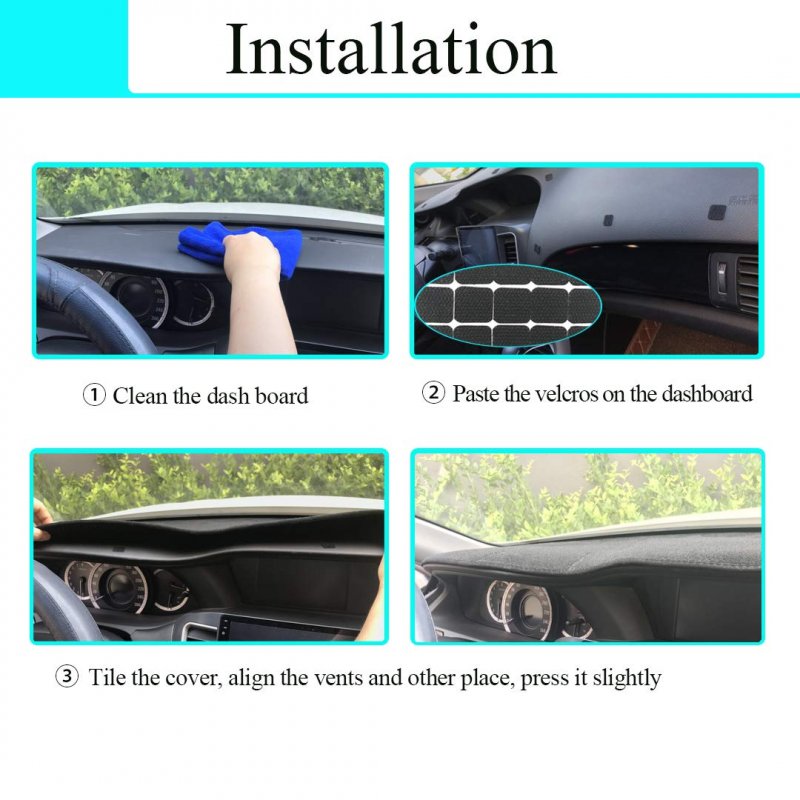Custom Dashboard Cover Pad Carpet For Chevy Chevrolet Camaro 2010 2015 Black Poly Dash Mat Without Head Up Display Yiz807882y43