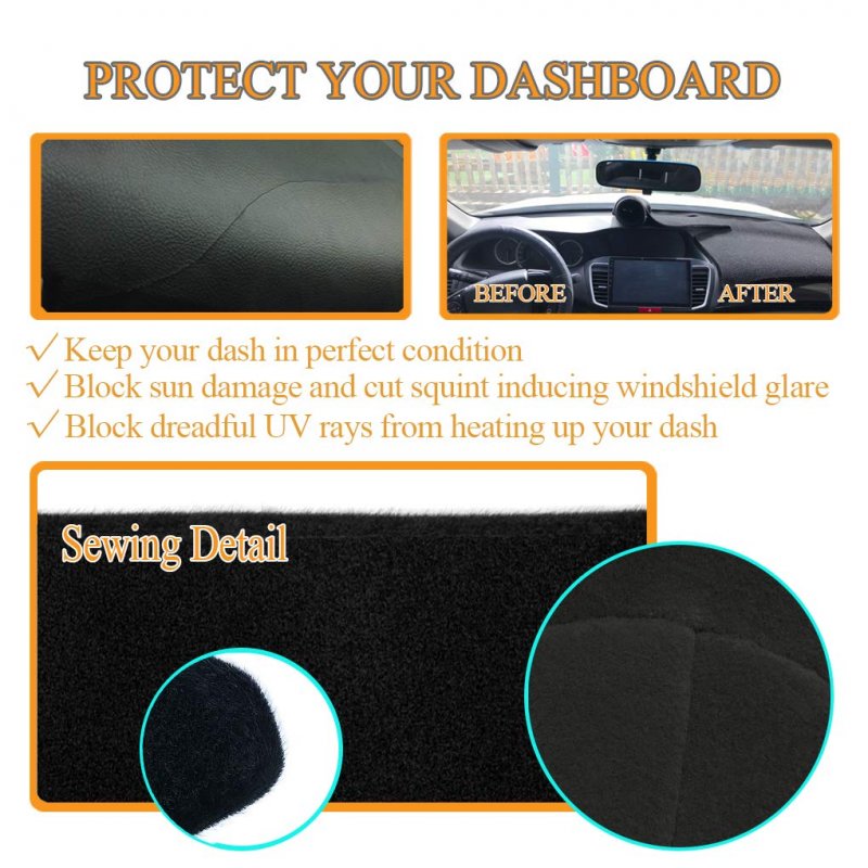 Custom Dashboard Cover Pad Carpet For Chevy Chevrolet Camaro 2010 2015 Black Poly Dash Mat Without Head Up Display Yiz807882y43