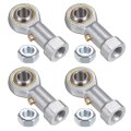 4pcs Phs 1 4 Rod End Bearing 4 -28 Unf Female Right Hand Thread Steel Joints With Jam Nut 