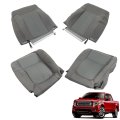 Bottom Top Cloth Seat Cover Gray Front 4pcs Driver And Passenge Replacement For 2011 2012 2013 2014 F150 
