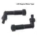 Wflnhb 2 Pcs Spark Plug Boot Cap Cover Resistor 120 Degree Atv Motorcycle