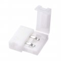 Uxcell 10mm 2p Led Strip Connector Solderless For Single Color 5050 2 Conductor Light To 15pcs