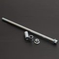 Minho 10mm 260mm Front Rear Axle With Bushing 6mm 20mm 32mm Fit For Motorcycle Pit Dirt Bike Moped Scooter Quad Atv Mini Parts