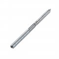 Uxcell M6 Hanger Bolts Length 3-5 8 91mm Double Headed Self-tapping Screw 6mm Wood Joint Furniture Legs 8pcs