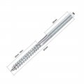 Uxcell M6 Hanger Bolts Length 3-5 8 91mm Double Headed Self-tapping Screw 6mm Wood Joint Furniture Legs 8pcs