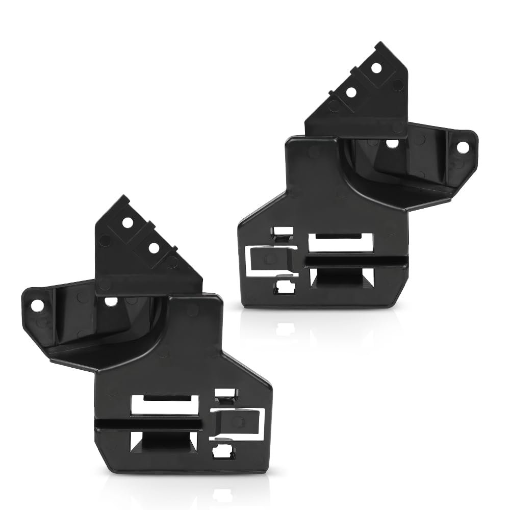 Front Bumper Mount Bracket Pair For Land Rover Range 2003-2009 Dpl000113 Dpl000103 Black