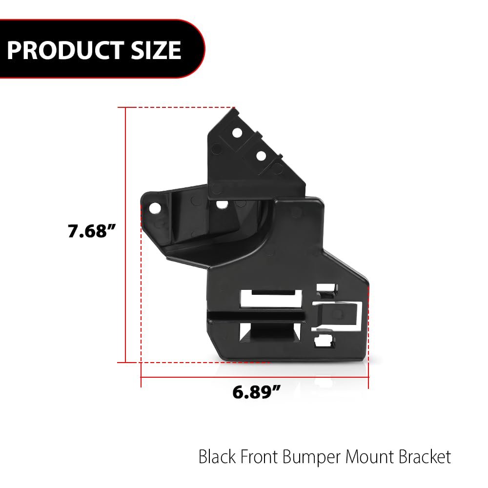 Front Bumper Mount Bracket Pair For Land Rover Range 2003-2009 Dpl000113 Dpl000103 Black
