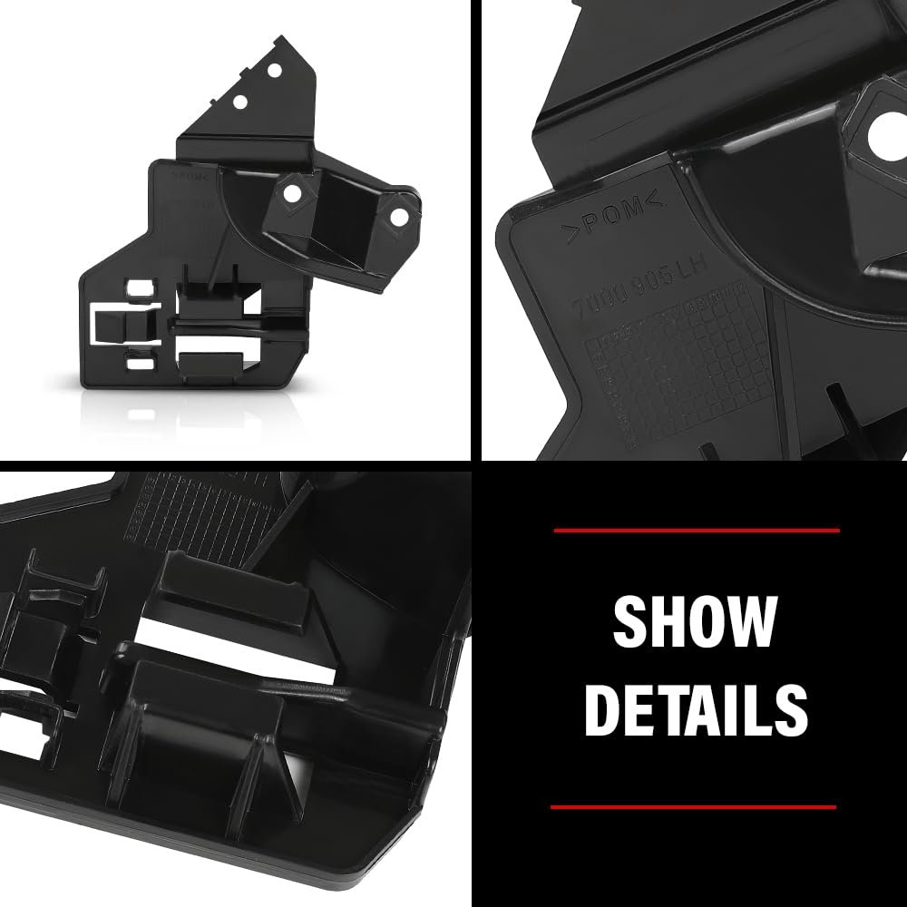 Front Bumper Mount Bracket Pair For Land Rover Range 2003-2009 Dpl000113 Dpl000103 Black