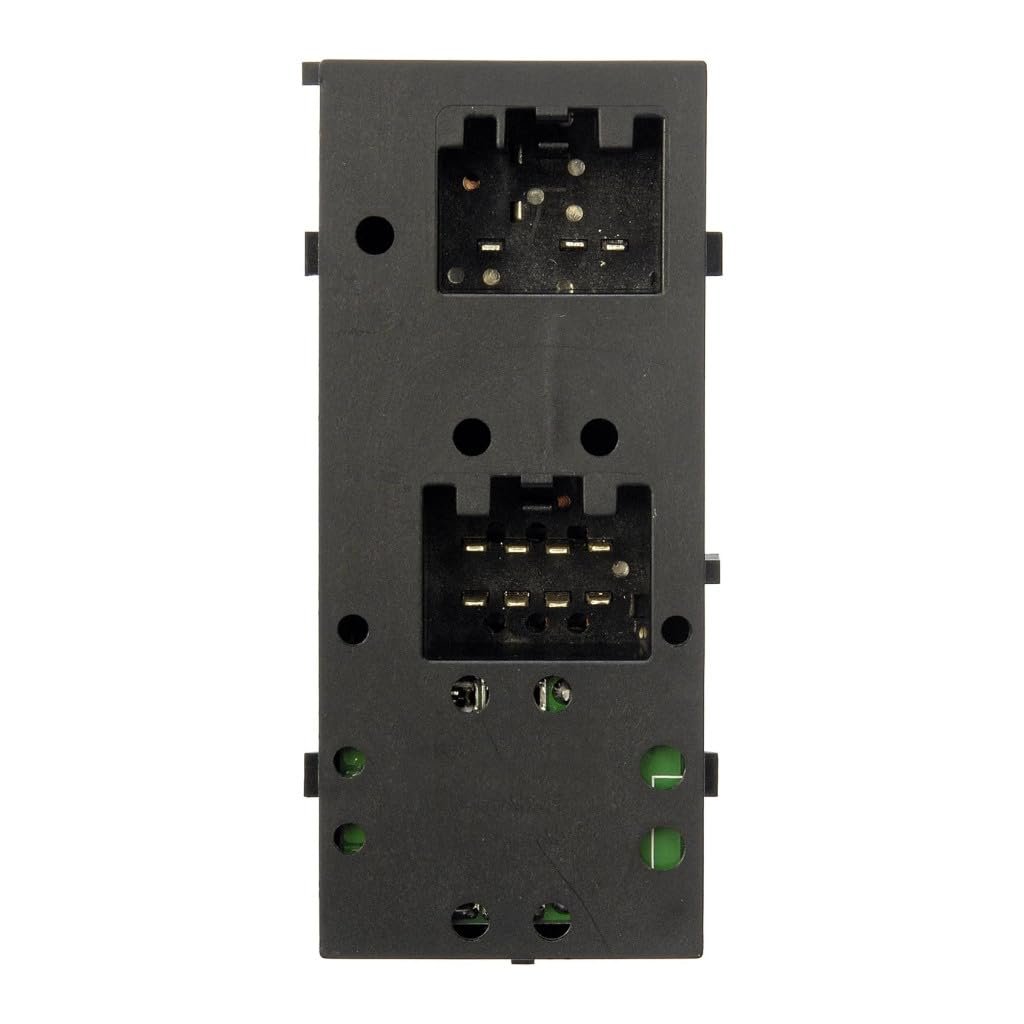 Power Window Switch Front Driver Side For Mercury Grand Marquis 2003 To 2008 Black Plastic Housing Blade Terminal