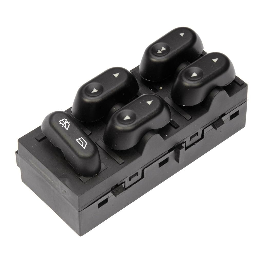 Power Window Switch Front Driver Side For Mercury Grand Marquis 2003 To 2008 Black Plastic Housing Blade Terminal