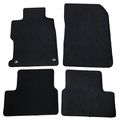 Floor Mats For 2012-2013 Honda Civic Coupe 4 Pcs Black Nylon Front Carpets Flooring Protection Interior By Ikon Motorsports 