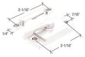 White Sash Lock With Lugs 7 16 Backset 2-1 Mounting Holes 