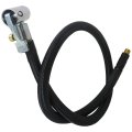 21 Quick Connect Tire Chuck Hose Valve Extension Tube W Presta Air Pump Ball Needle Set Inflator With Adapter For Portable