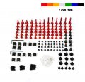 Fairing Bolt Kit For Kawasaki Zx14r 2006-2021 07 08 09 10 11 12 13 14 15 16 17 18 19 20 Zzr1400 Screws-red