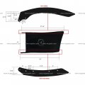 Plastic Bumper End Dark Gray Driver Side Fit 2003-2007 Freightliner M2 106 112 Bussiness Class