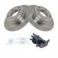 Rear Ceramic Brake Pad Rotor Kit For Bmw 318i 318is 323ic 325i 328i