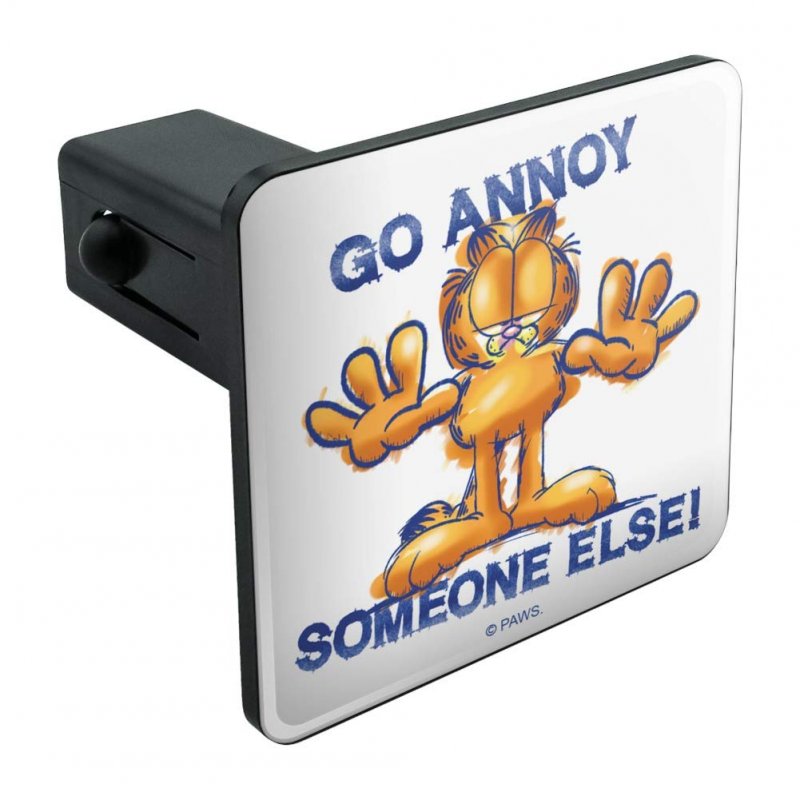 Garfield Go Annoy Someone Else Tow Trailer Hitch Cover Plug Insert