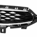 Ki1200205 Factory Style Front Bumper Grill Grille Assembly With Chrome Moulding Compatible Forte Ex S 4-door 2019-2021 Painted