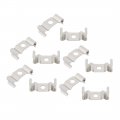 Uxcell T4 Clips Bracket Hanger For Led Light Tube Fluorescent Fixture Stainless Steel Pack Of 10
