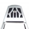 Httmt Mt146- Motorcycle Chrome Backrest Sissy Bar With Leather Pad Compatible 1995-2003 H-d Sportster 883 Xl883 1200 Xl1200