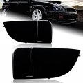 Eparts Fog Light Lamp Bezel Bumper Cover Cap For 2004-2005 Subaru Impreza Wrx Sti Black 