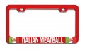 Italian Meatball Italy Rd Auto Metal License Plate Frame Tag Holder S16 