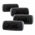 Led Fender Lights For Dodge Ram 10 14 Dually 4 Piece Set With 2 Red And Amber Smoke Lens Waterproof Side Marker Assemblies 