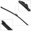 X Autohaux 1 Pcs 400mm 16 Rear Windshield Back Glass Wiper Blades Replace For Volvo C30 2006-2022 Rubber Plastic Black