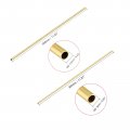 Uxcell Brass Round Tube 5mm 5 Outer Dia 300mm Length 0 Wall Thickness Seamless Straight Pipe Tubing Pack Of 6