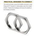 3pcs Cast Pipe Fitting Hex Locknut 304 Stainless Steel Lock Nut Npt1 Female Thread For Plumbing Fixed Water Broom And