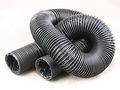 2 In Inner Diameter Plastic Duct Hose For Ac Heater Defrost 6 Ft Air Conditioning 91-51p Black 