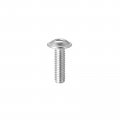 Uxcell Flanged Button Head Socket Cap Screws M3 8mm Hex Drive 304 Stainless Steel Fasteners Bolts Fully Threaded Machine Screw