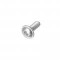 Uxcell Flanged Button Head Socket Cap Screws M3 8mm Hex Drive 304 Stainless Steel Fasteners Bolts Fully Threaded Machine Screw