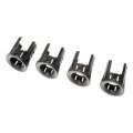Park Sensor Retainer Bezels For Chevy Silverado 1500 2014 To 2018 Black Plastic Clip On Attachment 4 Piece Set 
