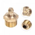 Uxcell Brass Straight Grease Fitting M14 X 1mm Thread Hydraulic Accessories 5pcs