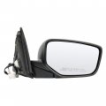 Ocpty Black Right Side Mirror Fit For 2013-2017 Honda Accord Smooth Glass Manual Folding Convex