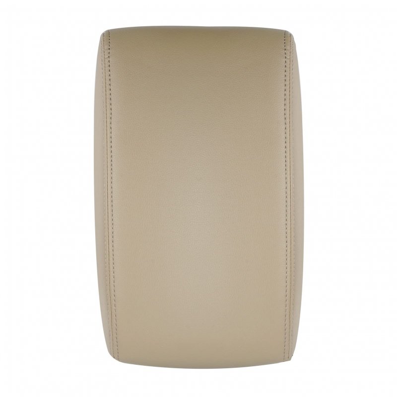 Leather Center Console Armrest Lid Kit For 2008 2009 2010 2011 2012 2013 2014 Toyota Highlander Beige Microfiber And Abs Base