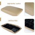 Leather Center Console Armrest Lid Kit For 2008 2009 2010 2011 2012 2013 2014 Toyota Highlander Beige Microfiber And Abs Base