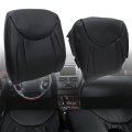 Front Driver And Passenger Side Bottom Top Back Replacement Seat Covers Black Perforated Microfiber Leather For Lexus Ls430