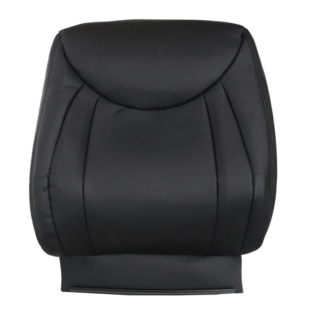 Front Driver And Passenger Side Bottom Top Back Replacement Seat Covers Black Perforated Microfiber Leather For Lexus Ls430