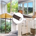Uxcell Door Frame Weather Stripping 11ft Long 0 35 Wide Self Adhesive Foam Window Seal Soundproof Flexible And Strip Brown