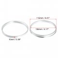 X Autohaux 4pcs Od 112mm To Id 106mm Aluminium Alloy Car Hub Centric Rings Wheel Bore Center Spacer
