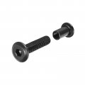 Uxcell Screw Post Male M6x25mm Binding Bolts 2 Colors Total 15 Sets