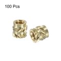 Knurled Insert Nuts 100pcs M2 X 3mm L Od 3d Printing Brass Female Threadeds Heat Set Insert Embedment